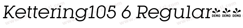 Kettering105 6 Regular字体转换